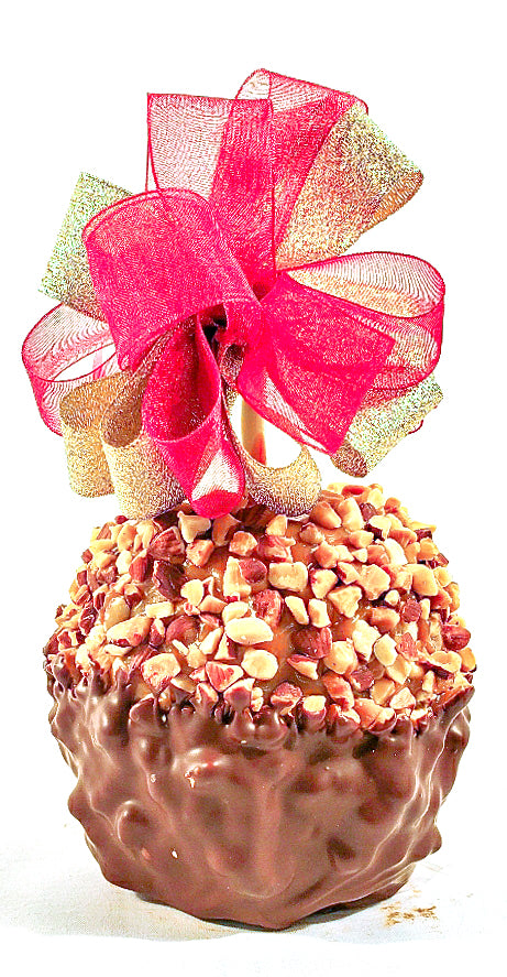 Dark Chocolate Almond Caramel Apple